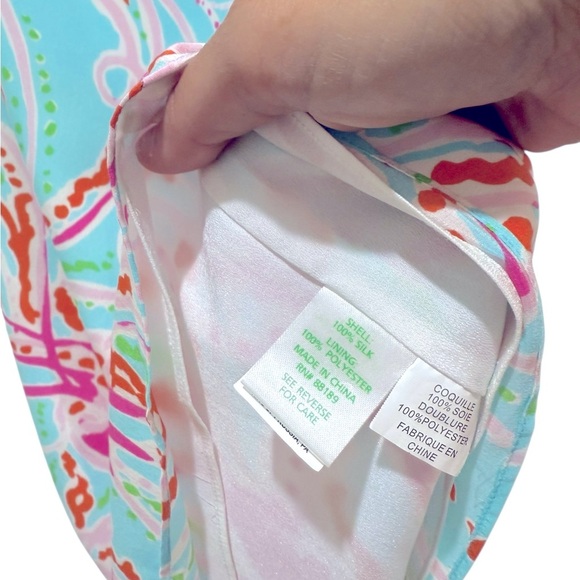 Lilly Pulitzer Silk Dusk Dress Jellies Be Jammin Print XS - Picture 5 of 6